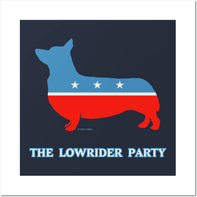 The Lowrider Party aka the Corgi Party Wall Art by FanboyMuseum